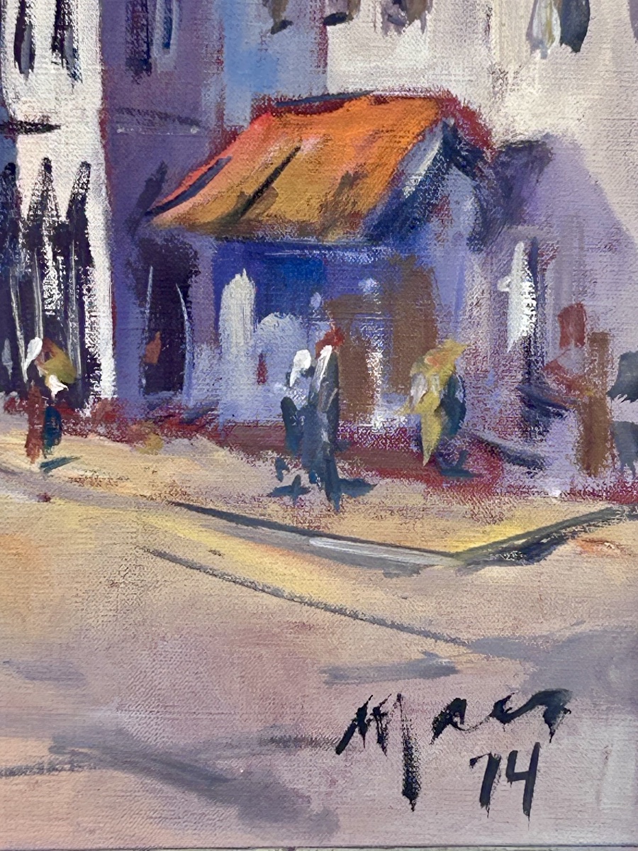 Mr. Schmit, Oil On Canvas, View Of Trier, Luxembourg Artist -photo-6