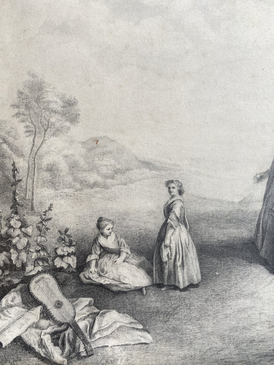 Pencil Drawing Late 18th-photo-3