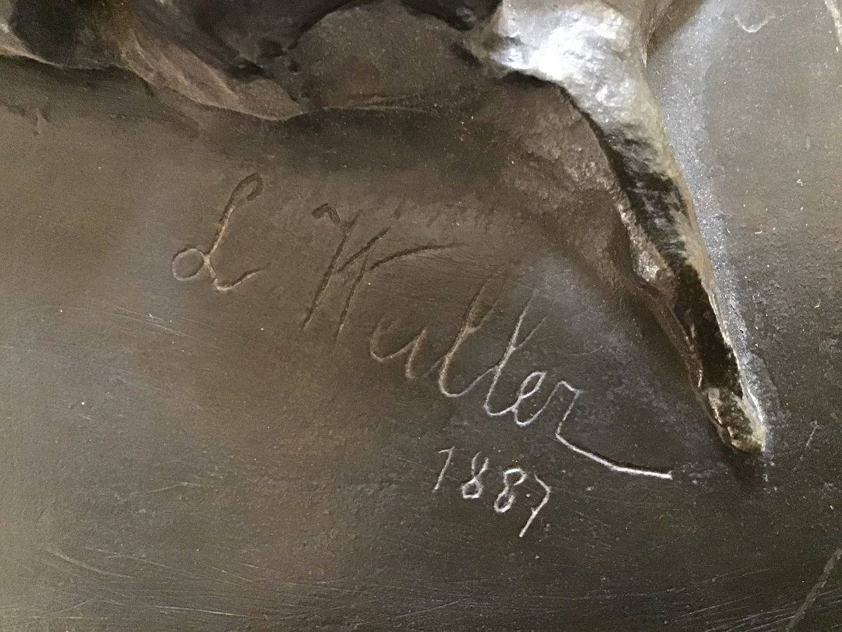 Bas Relief en bronze Paul Louis Weiller-photo-2