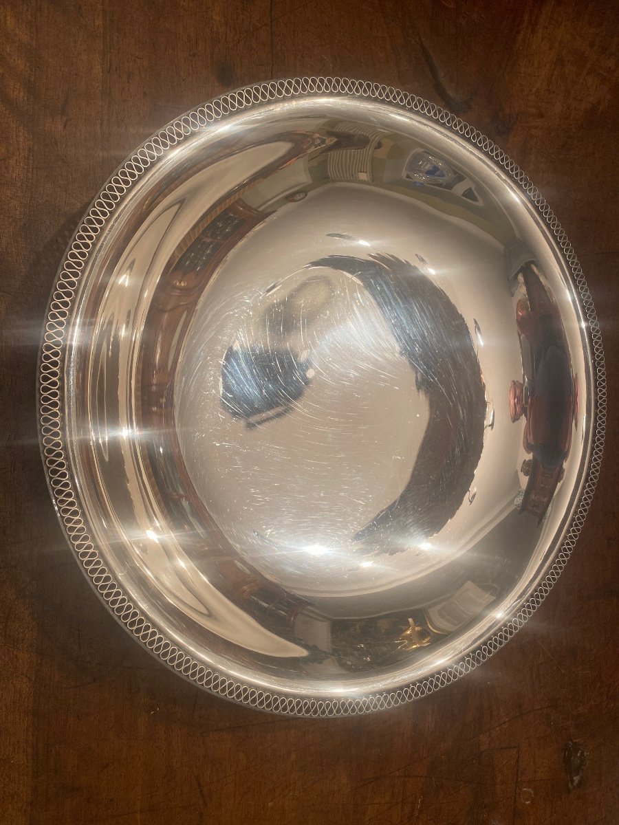 Wolfers Large Art Deco Centerpiece Bowl In Sterling Silver
