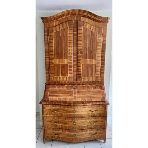 Scriban Cabinet In Cherry Wood, 18th Century