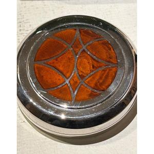 Christofle, Chinese Lacquer Talisman Pill Box