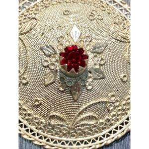 Pinuccia Ledda, broche ronde argent