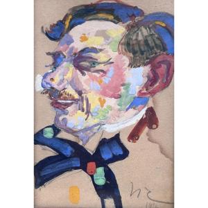 Nico Klopp, portrait à l’aquarelle artiste luxembourgeois