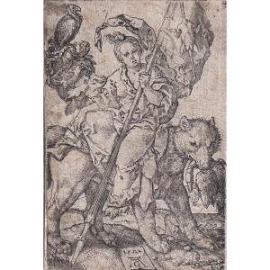 Heinrich Aldegrever, gravure « l’Avarice » 1552