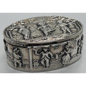 English Snuffbox In Solid Silver