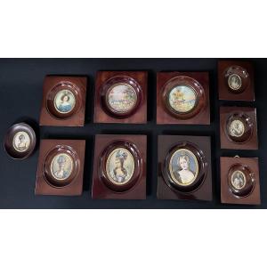 Lot de 10 miniatures peintes à la main
