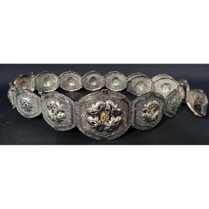 Ceinture marocaine en argent massif