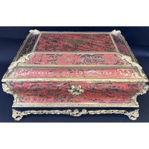 Coffret marqueterie Boulle signé Diehl Paris, Napoléon III