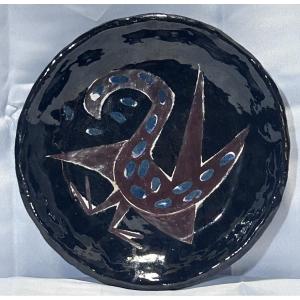 Colette Propst, Luxembourg Artist Glazed Stoneware Plate