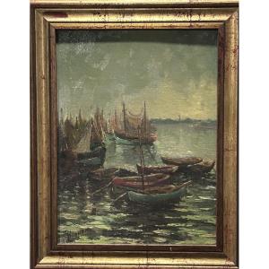 Marine Oil On Panel Signature To Be Identified