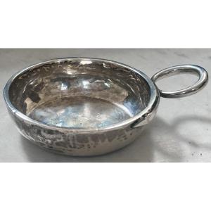 Solid Silver Tastevin, Late 18th Century
