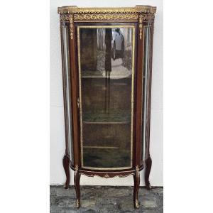Half-moon Mahogany Showcase In The Napoleon III Style