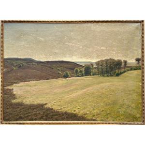 C. Beck, huile sur toile paysage danois