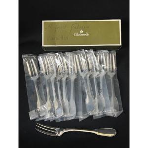 Christofle, Set Of 12 Versailles Cake Forks