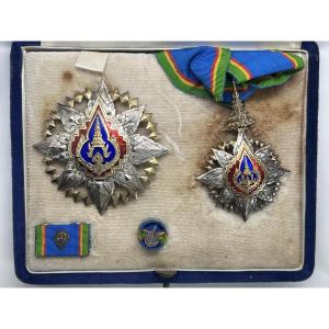 Set Of Insignia Of The Order Of The Crown Of Thailand