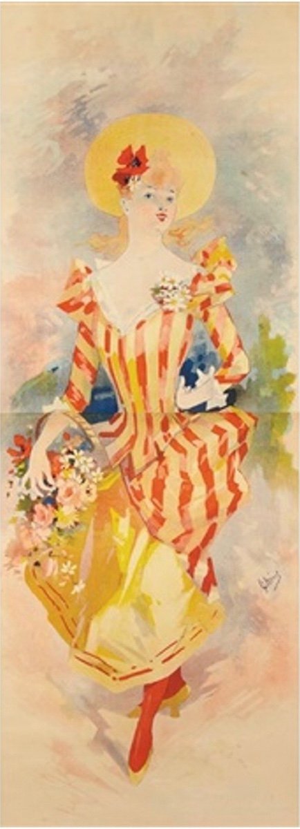Affiche Authentique De Chéret De 1891 - Librairie Sagot