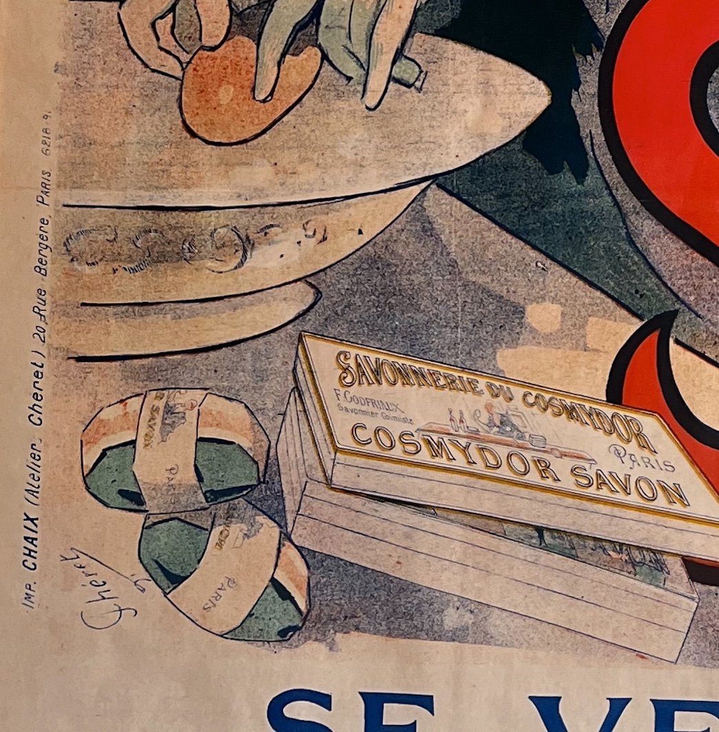 Affiche originale Jules Chéret - Cosmydor Savon-photo-3