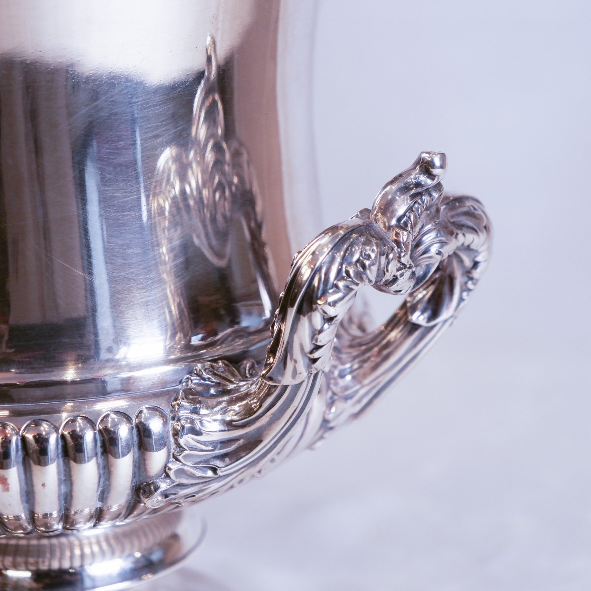 Paire De Sceaux à Champagne En Métal Argenté - Matthew Boulton 18 ème Siècle-photo-3
