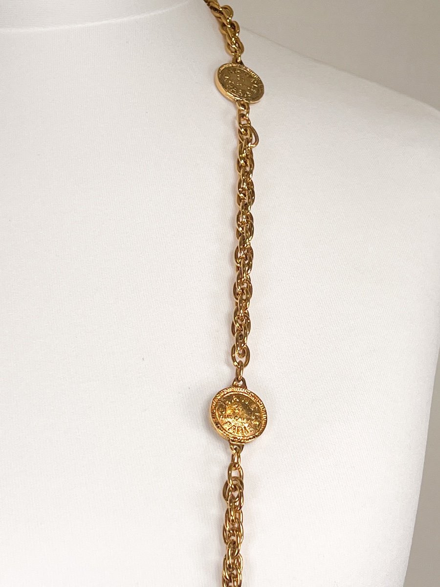 Chanel Vintage Long Necklace "31 Rue Cambon"-photo-3