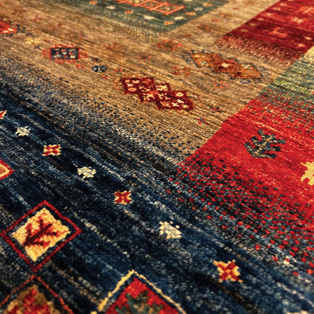 Afghan Loribaft Wool Carpet, Tribal Motifs, 177 X 132 Cm-photo-4