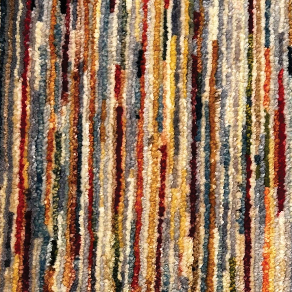 Afghan Art Deco Abrashi Wool Rug, 340 X 250 Cm-photo-2