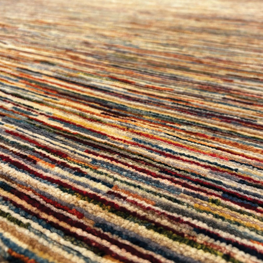 Afghan Art Deco Abrashi Wool Rug, 340 X 250 Cm-photo-3