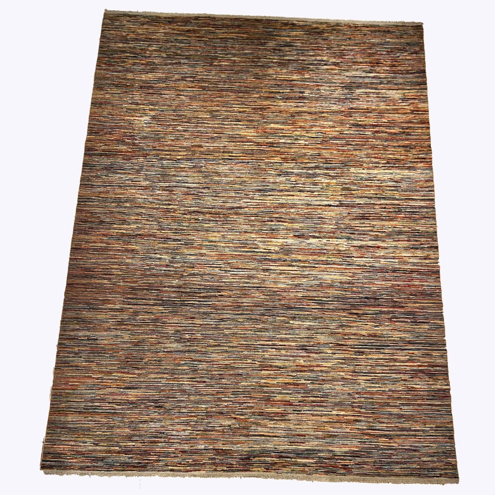Afghan Art Deco Abrashi Wool Rug, 340 X 250 Cm