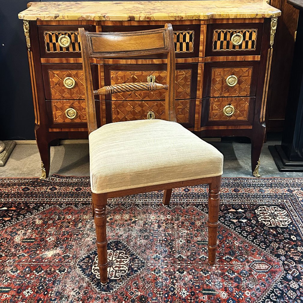 Suite de 4 chaises de salle à manger Art Déco françaises, années 1920-photo-2