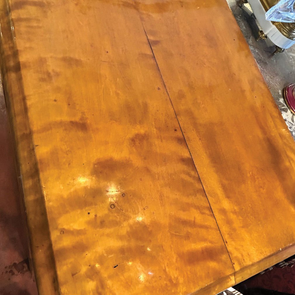 Commode Biedermeier en noyer à 4 tiroirs, XIXe siècle-photo-3