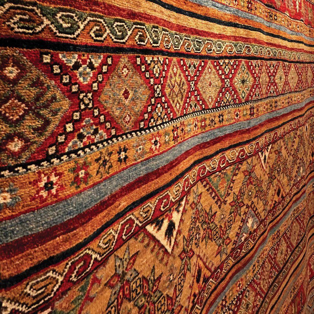 Tapis tribal afghan en laine nouée main, 240 x 170 cm-photo-3