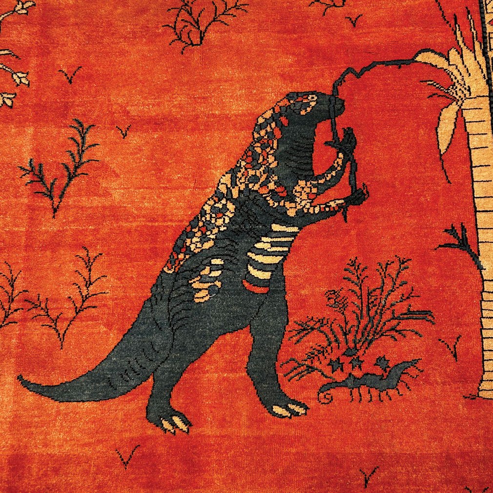 Turkish Wool Carpet With Dinosaur Design, 347 X 255 Cm-photo-3