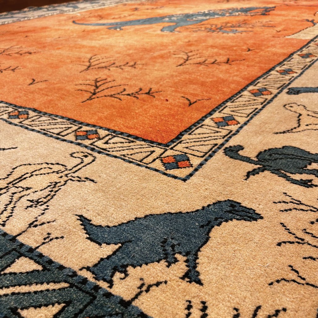 Turkish Wool Carpet With Dinosaur Design, 347 X 255 Cm-photo-4