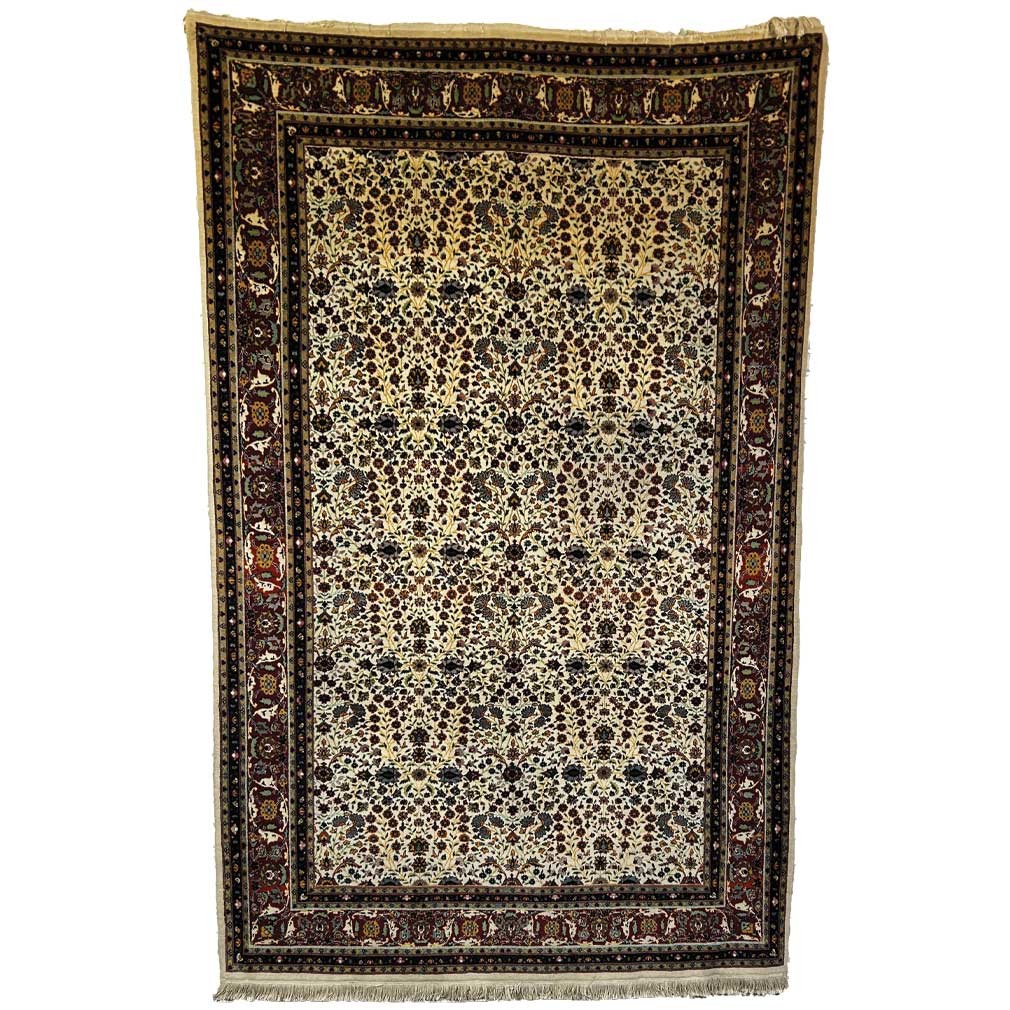 Tapis Hereke 1000 Fleurs en Laine – Tapis Turc d’Exception – 300 x 195 cm