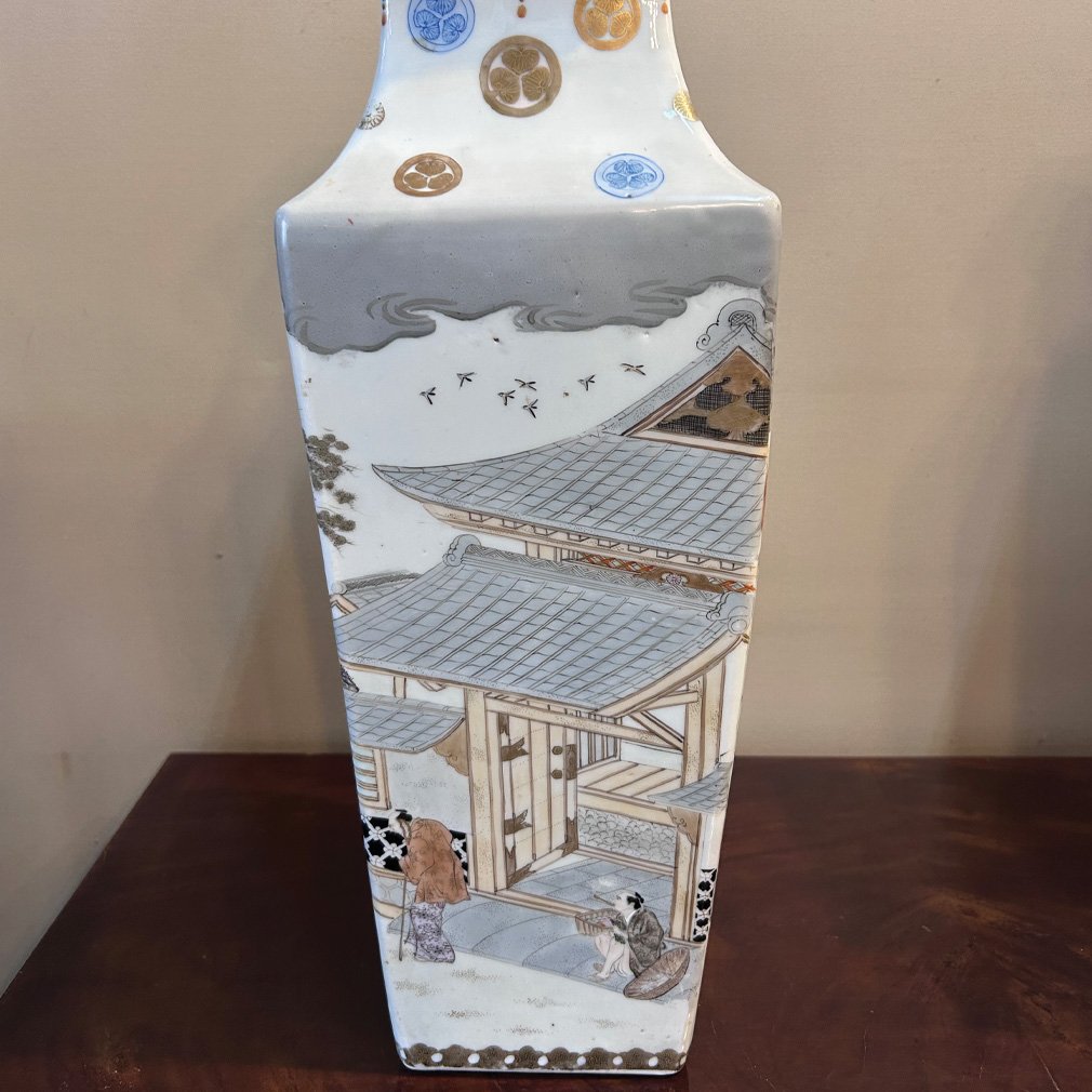Paire De Vases Japonais Satsuma, Vers 1900-photo-6