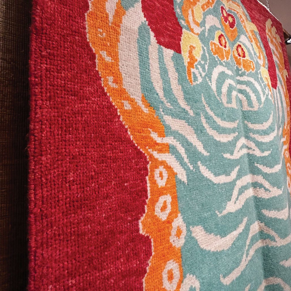 Tapis Turc “Tapis Tigre” En Laine Tissée Main, 210 x 150 cm-photo-2