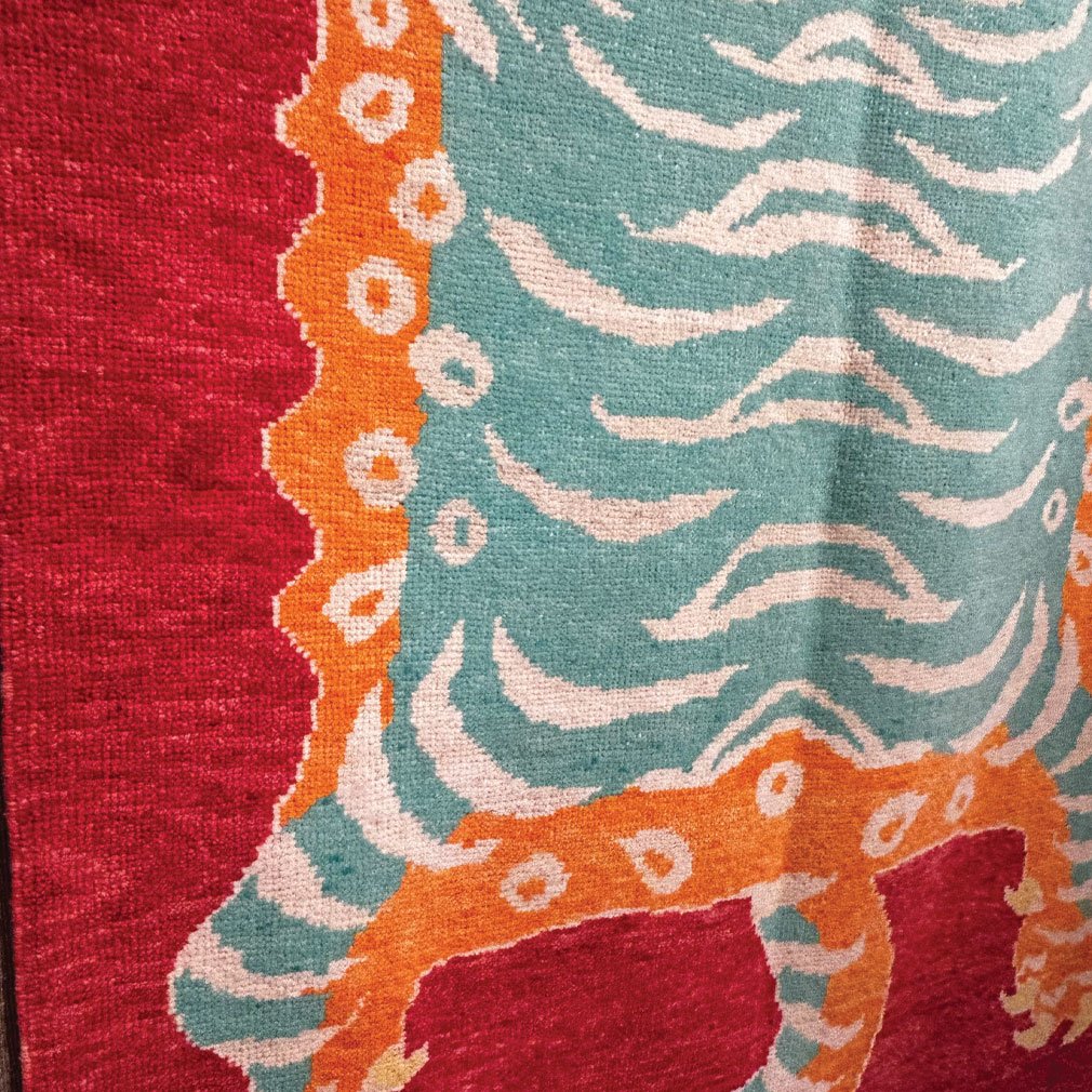 Tapis Turc “Tapis Tigre” En Laine Tissée Main, 210 x 150 cm-photo-3