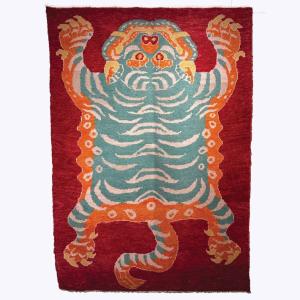 Tapis Turc “Tapis Tigre” En Laine Tissée Main, 210 x 150 cm