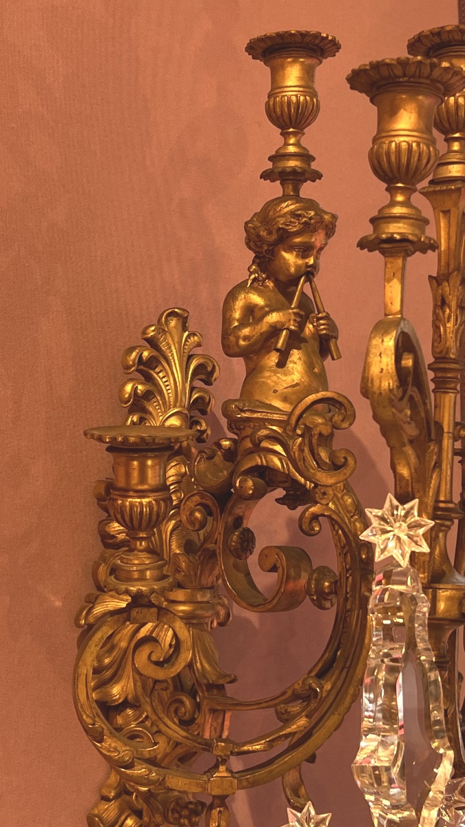 Pair Of Wall Sconces From The Napoleon III Period