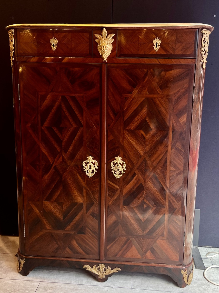 Paire de petites armoires d’époque Louis XIV -photo-3
