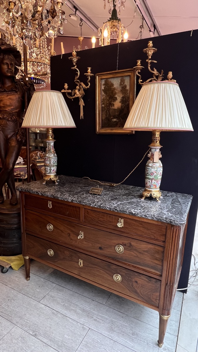 Commode époque Louis XVI estampillée Ancellet-photo-3