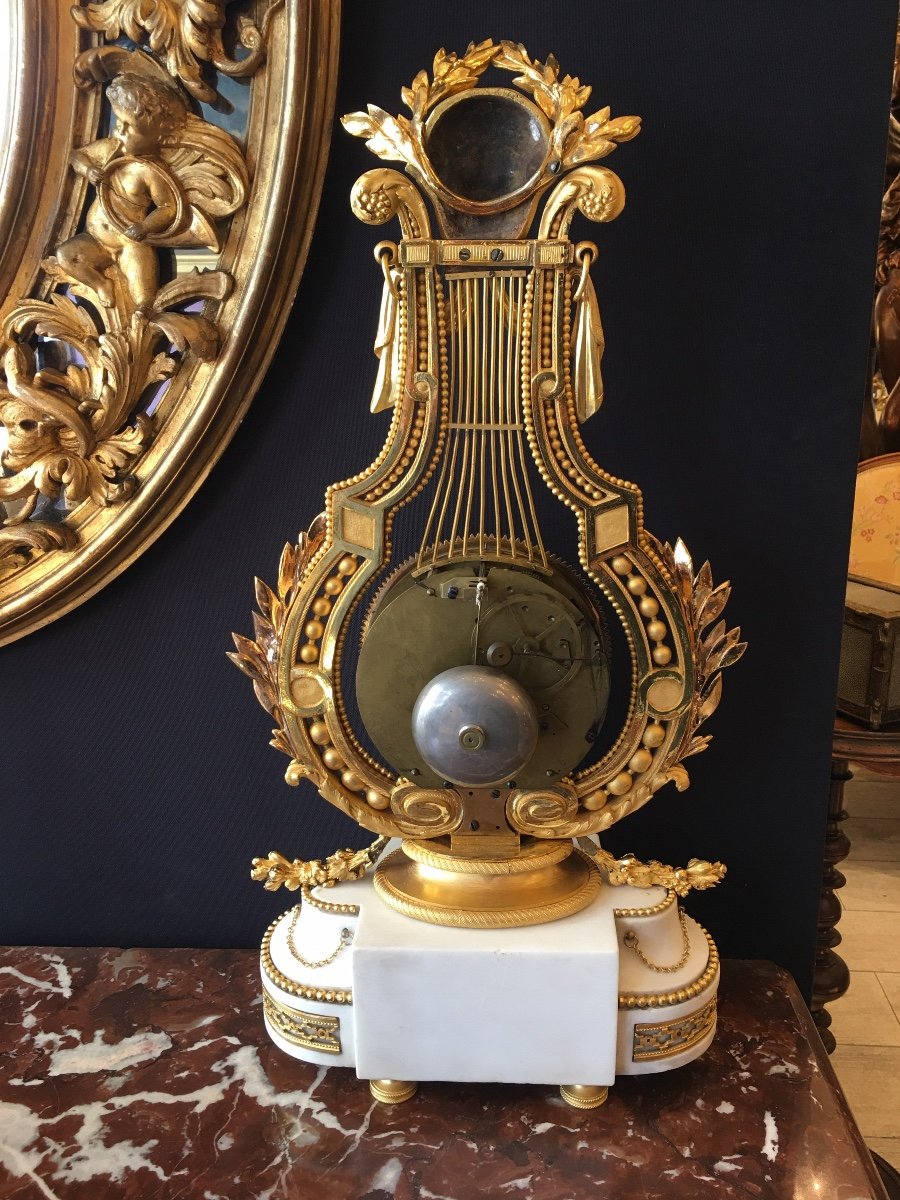 Louis XVI Lyre Clock-photo-1