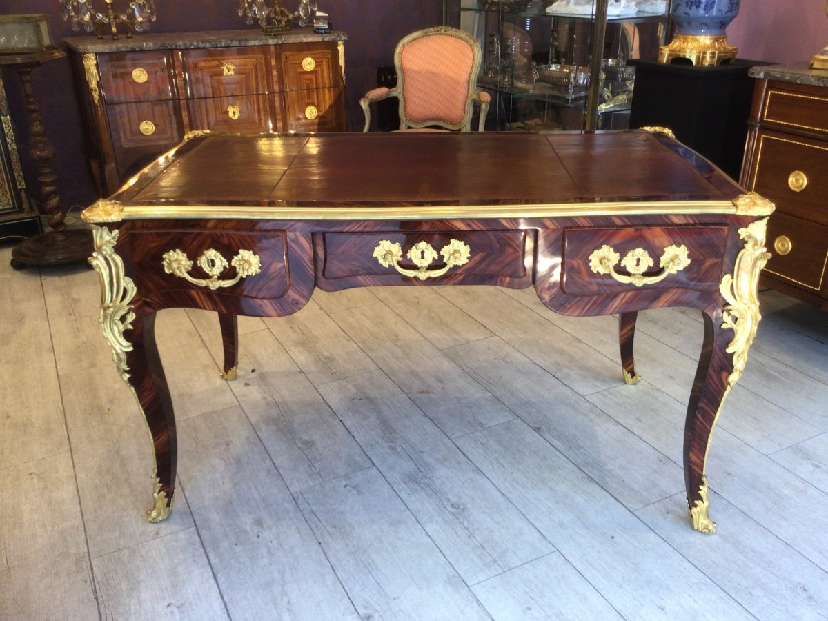 Bureau Plat D’époque Louis XV-photo-5