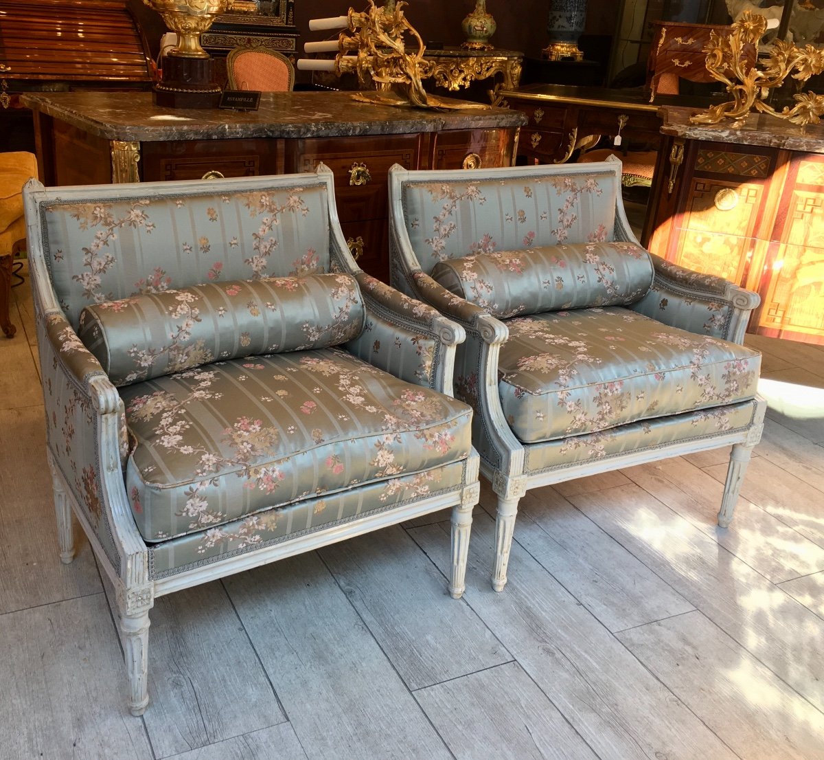 Paire De Marquises Epoque Louis XVI 