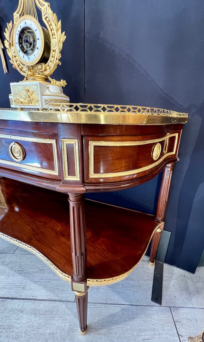 Console époque Louis XVI Estampillée De Birckel-photo-3