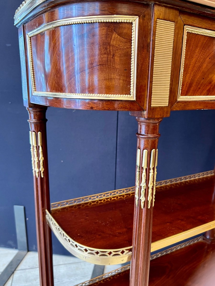 Louis XVI Period Console Stamped Louis Moreau-photo-5