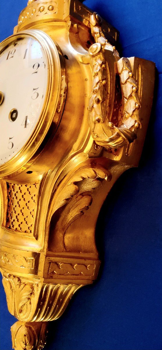 Louis XV/louis XVI Transition Style Chiseled And Gilded Bronze Alcove Wall Light-photo-1