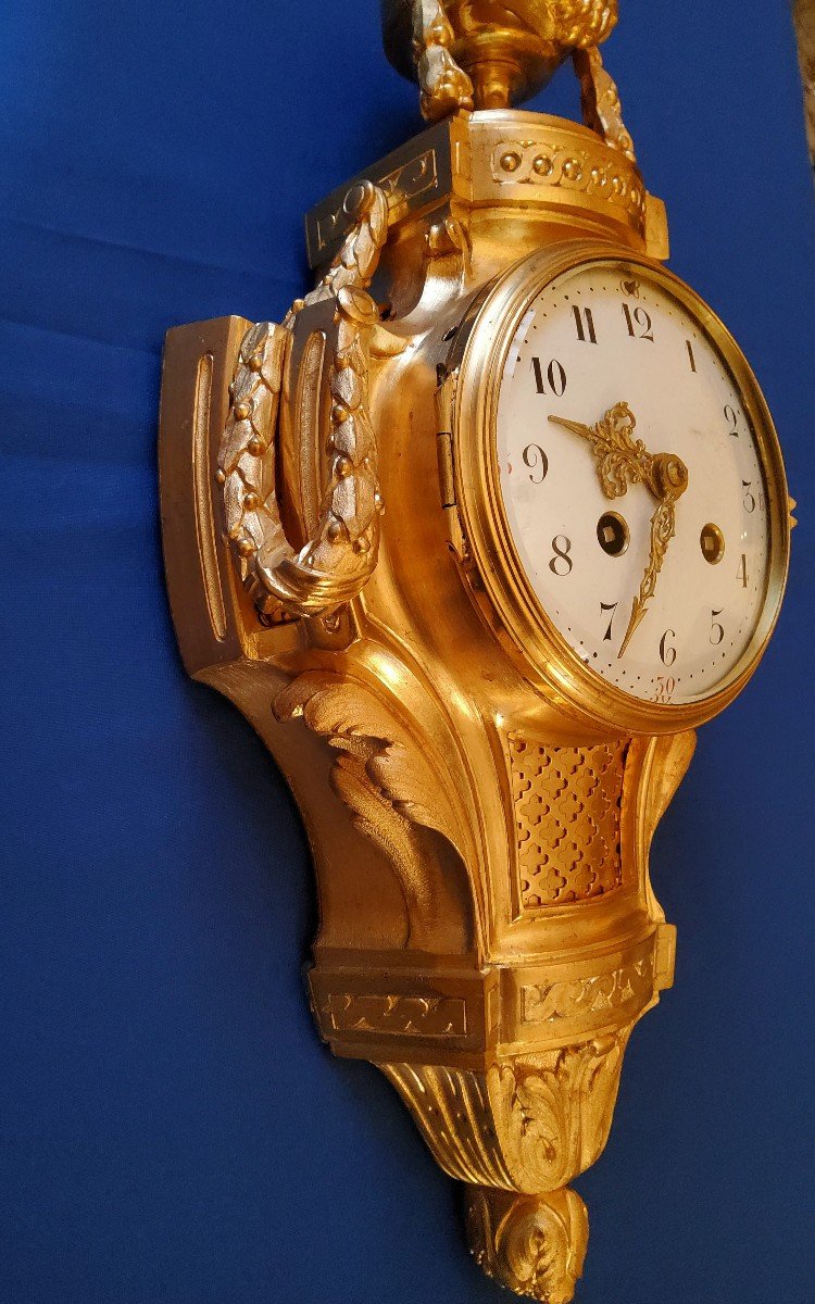 Louis XV/louis XVI Transition Style Chiseled And Gilded Bronze Alcove Wall Light-photo-6