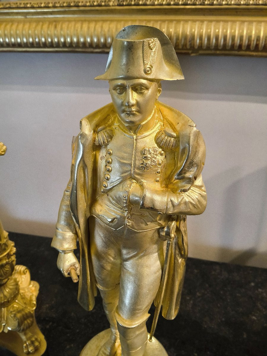 Napoleon I In Military Campaign Dress – Gilt Bronze After E. Seurre, 19th Century-photo-5