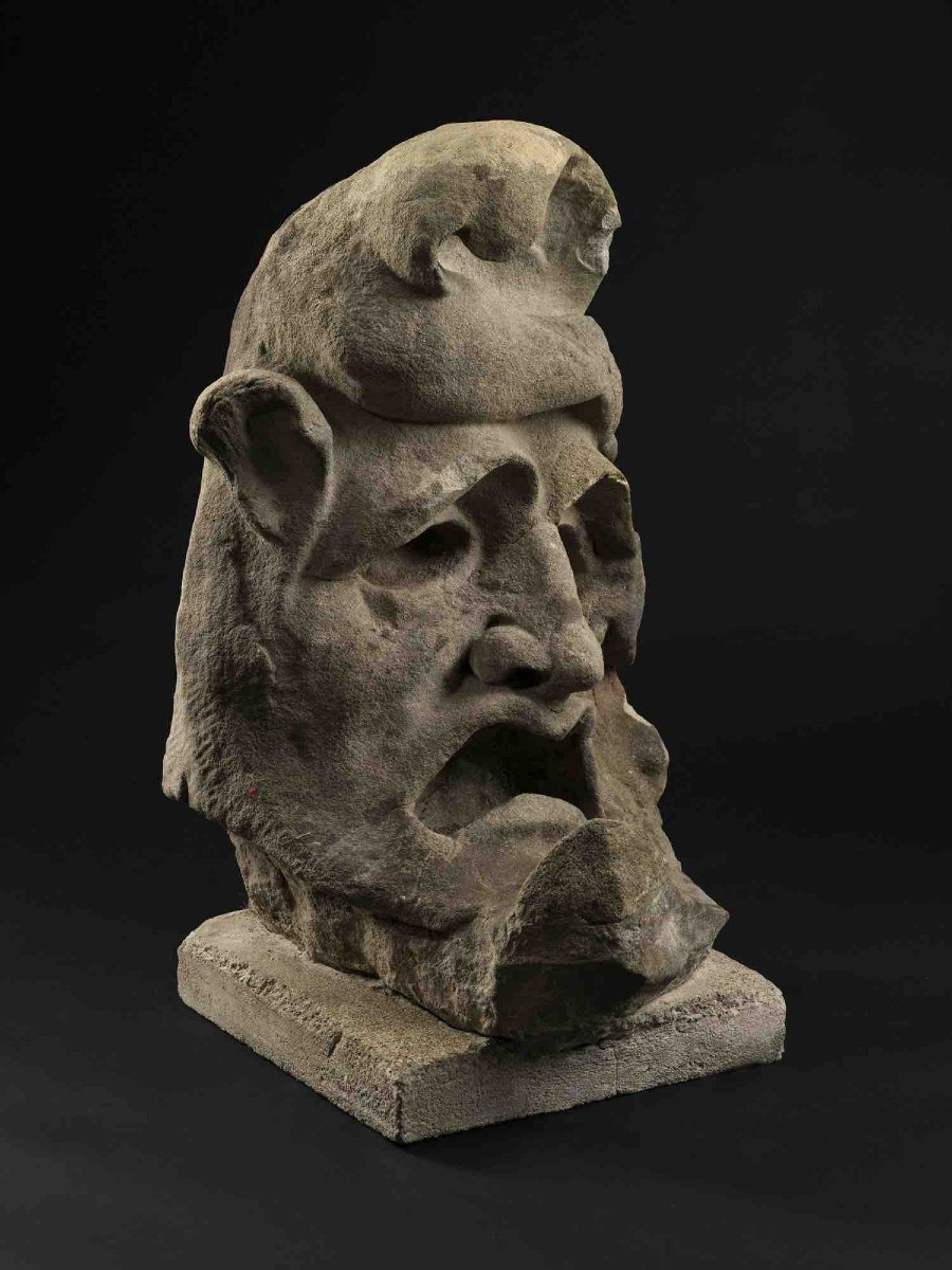 Large Grotesque In The Shape Of A Half-moon - France, 17th Century-photo-2